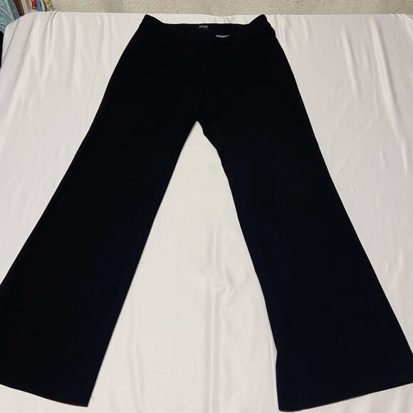 Apt 9 Slacks Black Modern Fit Size 6 Vintage Preppy Dressy Work - Picture 1 of 10